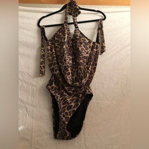 Brand new Bar111 Cheetah bathing suit tags on size L